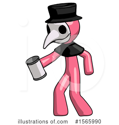 Royalty-Free (RF) Pink Design Mascot Clipart Illustration by Leo Blanchette - Stock Sample #1565990