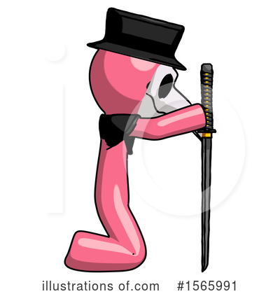 Royalty-Free (RF) Pink Design Mascot Clipart Illustration by Leo Blanchette - Stock Sample #1565991