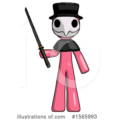 Royalty-Free (RF) Pink Design Mascot Clipart Illustration by Leo Blanchette - Stock Sample #1565993