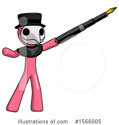 Royalty-Free (RF) Pink Design Mascot Clipart Illustration by Leo Blanchette - Stock Sample #1566005