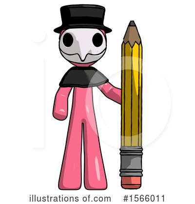 Royalty-Free (RF) Pink Design Mascot Clipart Illustration by Leo Blanchette - Stock Sample #1566011