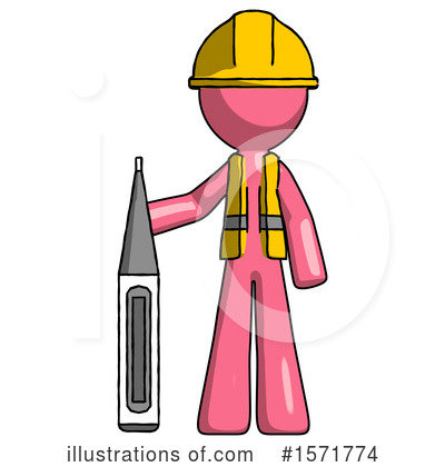 Royalty-Free (RF) Pink Design Mascot Clipart Illustration by Leo Blanchette - Stock Sample #1571774