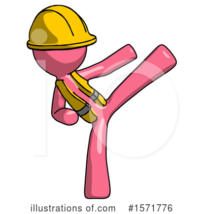 Royalty-Free (RF) Pink Design Mascot Clipart Illustration by Leo Blanchette - Stock Sample #1571776