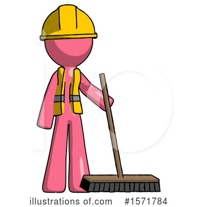 Royalty-Free (RF) Pink Design Mascot Clipart Illustration by Leo Blanchette - Stock Sample #1571784