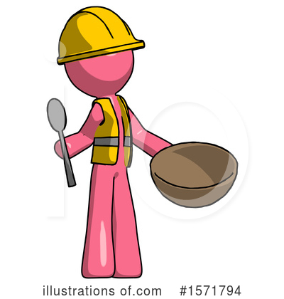Royalty-Free (RF) Pink Design Mascot Clipart Illustration by Leo Blanchette - Stock Sample #1571794