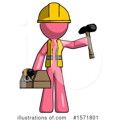 Royalty-Free (RF) Pink Design Mascot Clipart Illustration by Leo Blanchette - Stock Sample #1571801