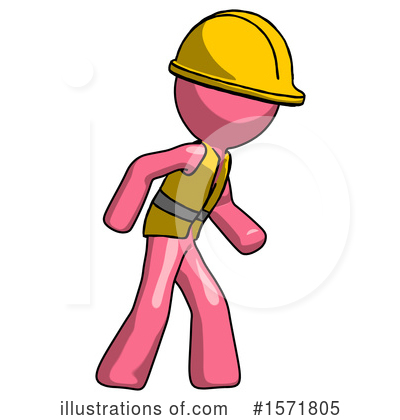 Royalty-Free (RF) Pink Design Mascot Clipart Illustration by Leo Blanchette - Stock Sample #1571805