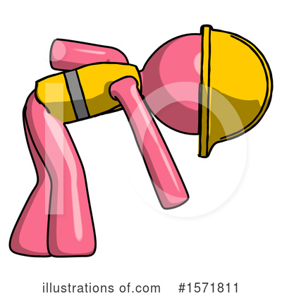 Royalty-Free (RF) Pink Design Mascot Clipart Illustration by Leo Blanchette - Stock Sample #1571811