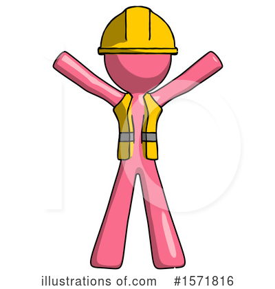 Royalty-Free (RF) Pink Design Mascot Clipart Illustration by Leo Blanchette - Stock Sample #1571816