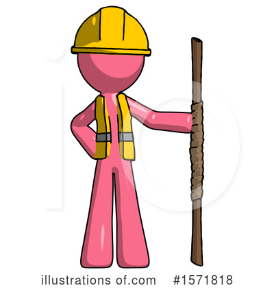 Royalty-Free (RF) Pink Design Mascot Clipart Illustration by Leo Blanchette - Stock Sample #1571818