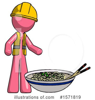 Royalty-Free (RF) Pink Design Mascot Clipart Illustration by Leo Blanchette - Stock Sample #1571819