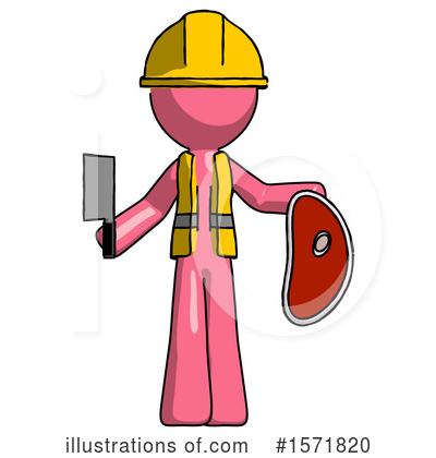 Royalty-Free (RF) Pink Design Mascot Clipart Illustration by Leo Blanchette - Stock Sample #1571820