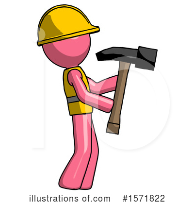 Royalty-Free (RF) Pink Design Mascot Clipart Illustration by Leo Blanchette - Stock Sample #1571822