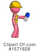 Pink Design Mascot Clipart #1571828 by Leo Blanchette