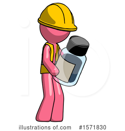 Royalty-Free (RF) Pink Design Mascot Clipart Illustration by Leo Blanchette - Stock Sample #1571830