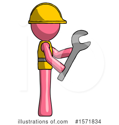 Royalty-Free (RF) Pink Design Mascot Clipart Illustration by Leo Blanchette - Stock Sample #1571834