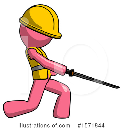 Royalty-Free (RF) Pink Design Mascot Clipart Illustration by Leo Blanchette - Stock Sample #1571844