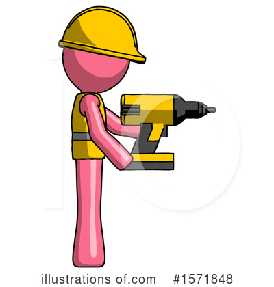 Royalty-Free (RF) Pink Design Mascot Clipart Illustration by Leo Blanchette - Stock Sample #1571848
