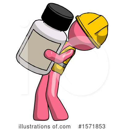 Royalty-Free (RF) Pink Design Mascot Clipart Illustration by Leo Blanchette - Stock Sample #1571853