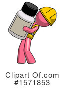 Pink Design Mascot Clipart #1571853 by Leo Blanchette