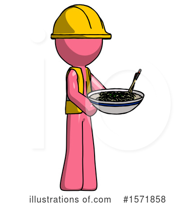 Royalty-Free (RF) Pink Design Mascot Clipart Illustration by Leo Blanchette - Stock Sample #1571858