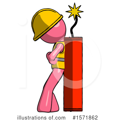 Royalty-Free (RF) Pink Design Mascot Clipart Illustration by Leo Blanchette - Stock Sample #1571862
