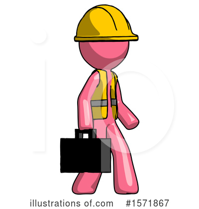 Royalty-Free (RF) Pink Design Mascot Clipart Illustration by Leo Blanchette - Stock Sample #1571867