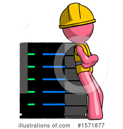 Royalty-Free (RF) Pink Design Mascot Clipart Illustration by Leo Blanchette - Stock Sample #1571877