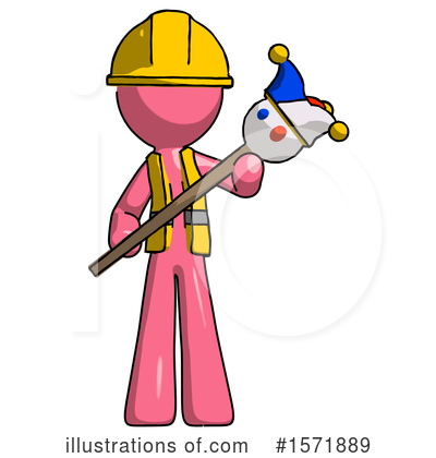 Royalty-Free (RF) Pink Design Mascot Clipart Illustration by Leo Blanchette - Stock Sample #1571889