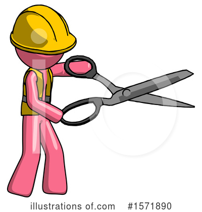 Royalty-Free (RF) Pink Design Mascot Clipart Illustration by Leo Blanchette - Stock Sample #1571890