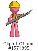 Pink Design Mascot Clipart #1571895 by Leo Blanchette
