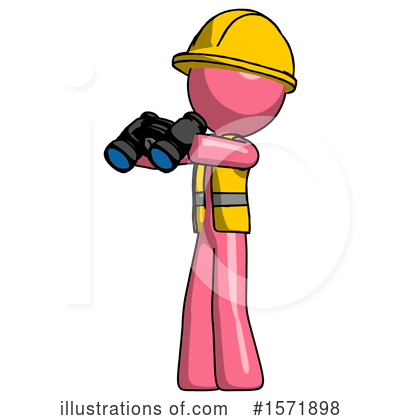 Royalty-Free (RF) Pink Design Mascot Clipart Illustration by Leo Blanchette - Stock Sample #1571898