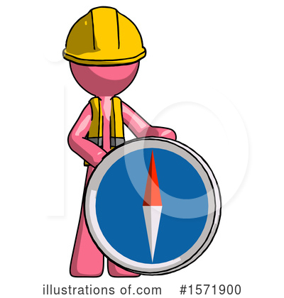 Royalty-Free (RF) Pink Design Mascot Clipart Illustration by Leo Blanchette - Stock Sample #1571900