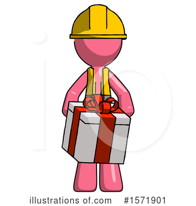 Royalty-Free (RF) Pink Design Mascot Clipart Illustration by Leo Blanchette - Stock Sample #1571901
