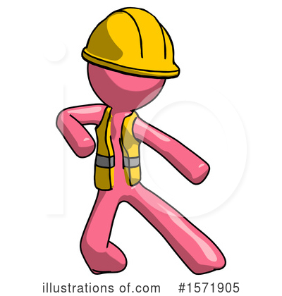 Royalty-Free (RF) Pink Design Mascot Clipart Illustration by Leo Blanchette - Stock Sample #1571905