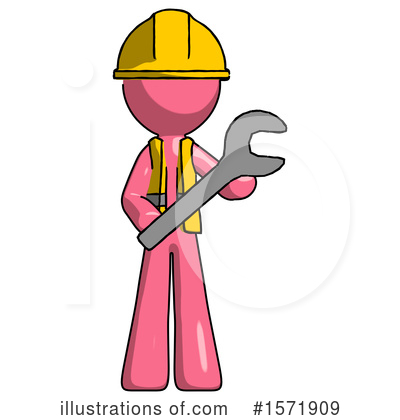 Royalty-Free (RF) Pink Design Mascot Clipart Illustration by Leo Blanchette - Stock Sample #1571909
