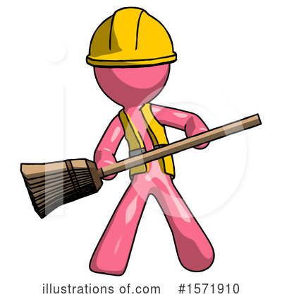 Royalty-Free (RF) Pink Design Mascot Clipart Illustration by Leo Blanchette - Stock Sample #1571910