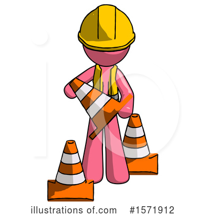 Royalty-Free (RF) Pink Design Mascot Clipart Illustration by Leo Blanchette - Stock Sample #1571912