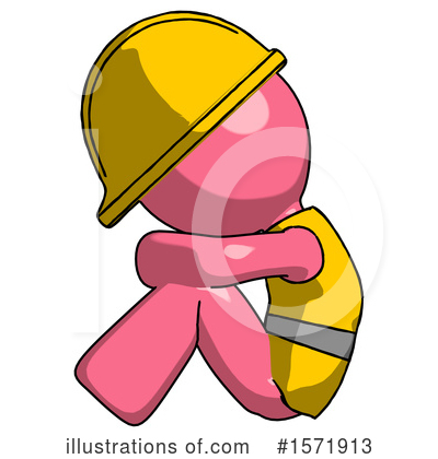 Royalty-Free (RF) Pink Design Mascot Clipart Illustration by Leo Blanchette - Stock Sample #1571913