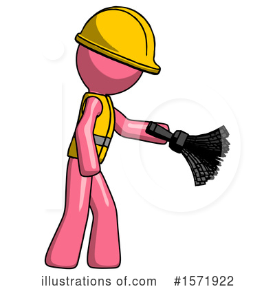 Royalty-Free (RF) Pink Design Mascot Clipart Illustration by Leo Blanchette - Stock Sample #1571922