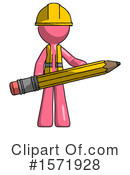 Pink Design Mascot Clipart #1571928 by Leo Blanchette