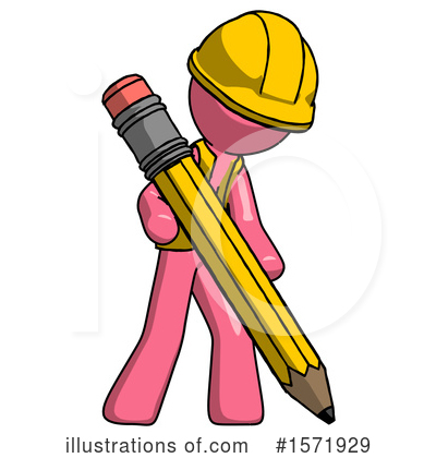 Royalty-Free (RF) Pink Design Mascot Clipart Illustration by Leo Blanchette - Stock Sample #1571929