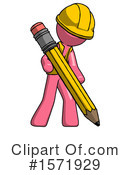 Pink Design Mascot Clipart #1571929 by Leo Blanchette