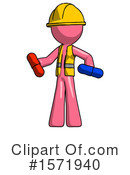 Pink Design Mascot Clipart #1571940 by Leo Blanchette
