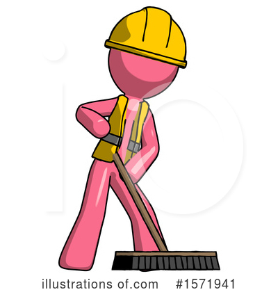Royalty-Free (RF) Pink Design Mascot Clipart Illustration by Leo Blanchette - Stock Sample #1571941