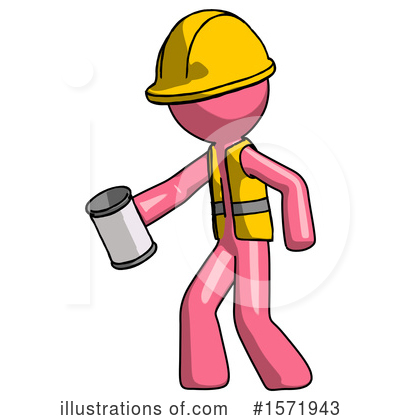 Royalty-Free (RF) Pink Design Mascot Clipart Illustration by Leo Blanchette - Stock Sample #1571943