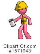 Pink Design Mascot Clipart #1571943 by Leo Blanchette
