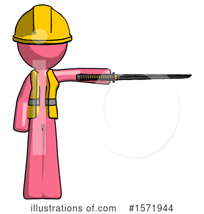 Royalty-Free (RF) Pink Design Mascot Clipart Illustration by Leo Blanchette - Stock Sample #1571944