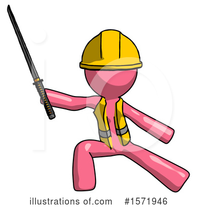 Royalty-Free (RF) Pink Design Mascot Clipart Illustration by Leo Blanchette - Stock Sample #1571946