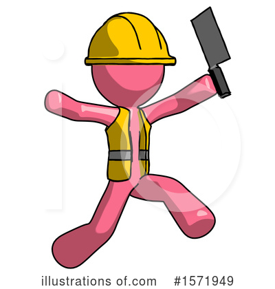 Royalty-Free (RF) Pink Design Mascot Clipart Illustration by Leo Blanchette - Stock Sample #1571949